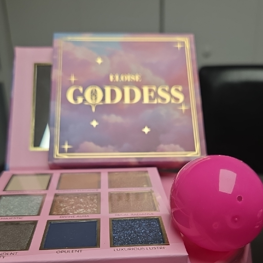 Goddess Eyeshadow Palette - Blue, Gold, Silver, Pink